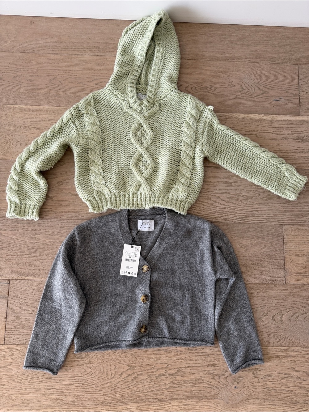 Zara sweater and cardigan (both!)